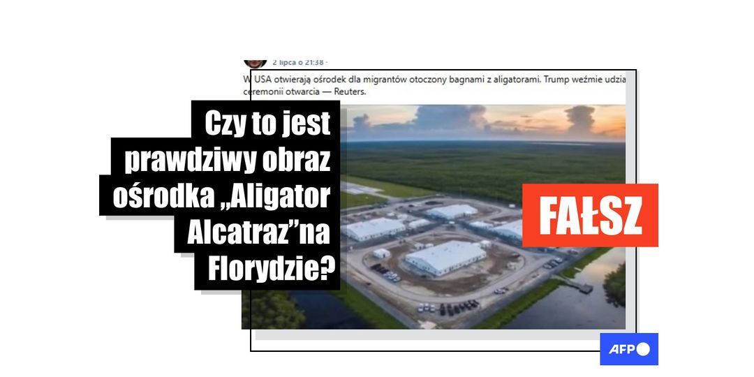 Obraz otoczonego fosami ośrodka dla migrantów w USA został wytworzony przez AI - Featured image