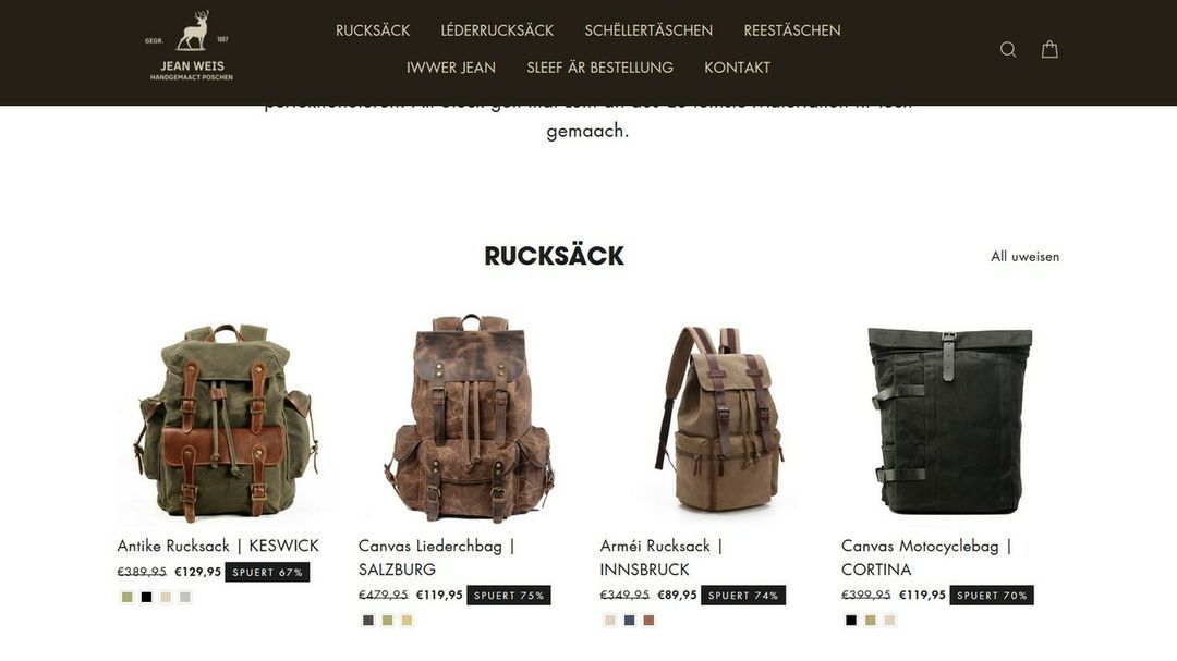 Wueren aus Lieder vum "Jean Weis"?: Online-Fake-Shop vun angeeblechem Lëtzebuerger mécht d'Ronnen - Featured image