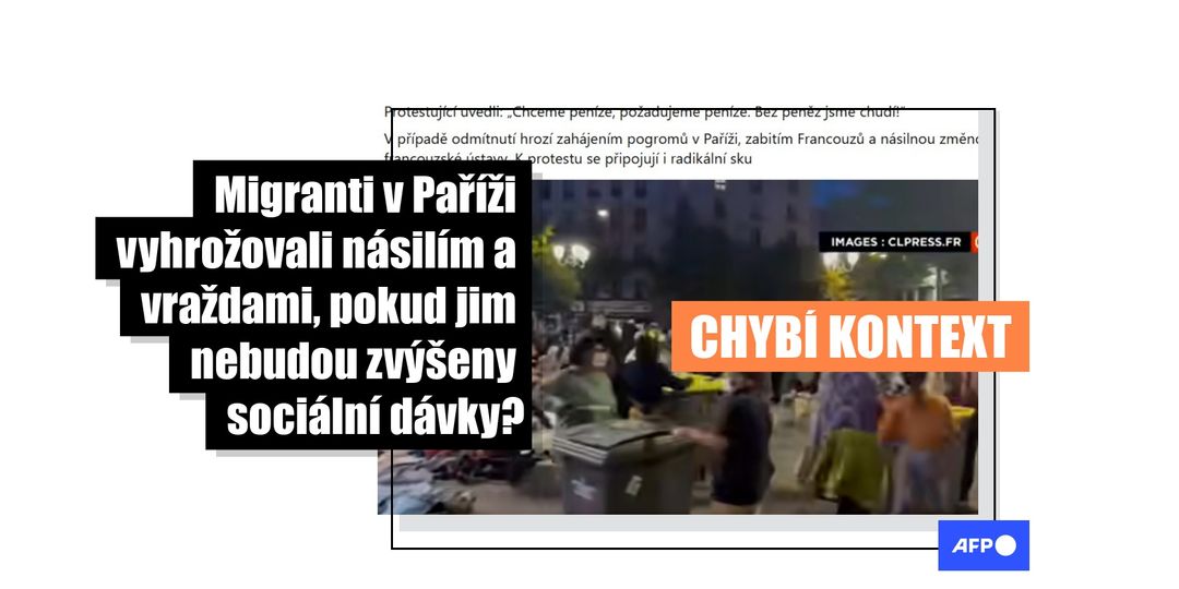 Demonstranti v Paříži nepožadují vyšší dávky ani nevyhrožují násilím - Featured image