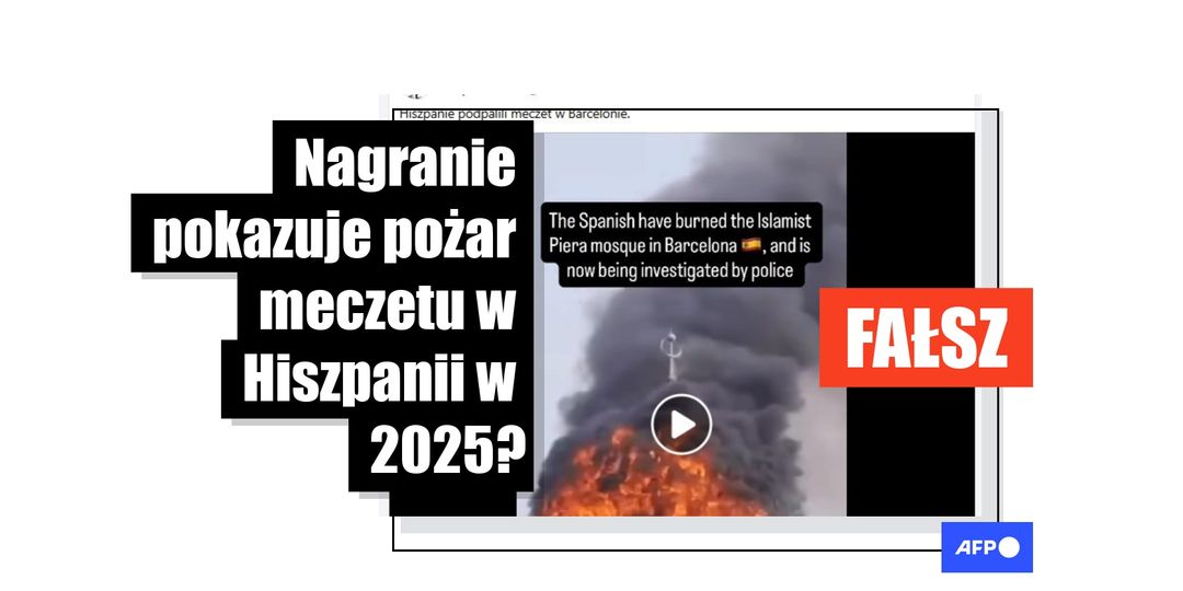Nagranie płonącej kopuły nie ma związku z pożarem meczetu w Hiszpanii w lipcu 2025 roku - Featured image