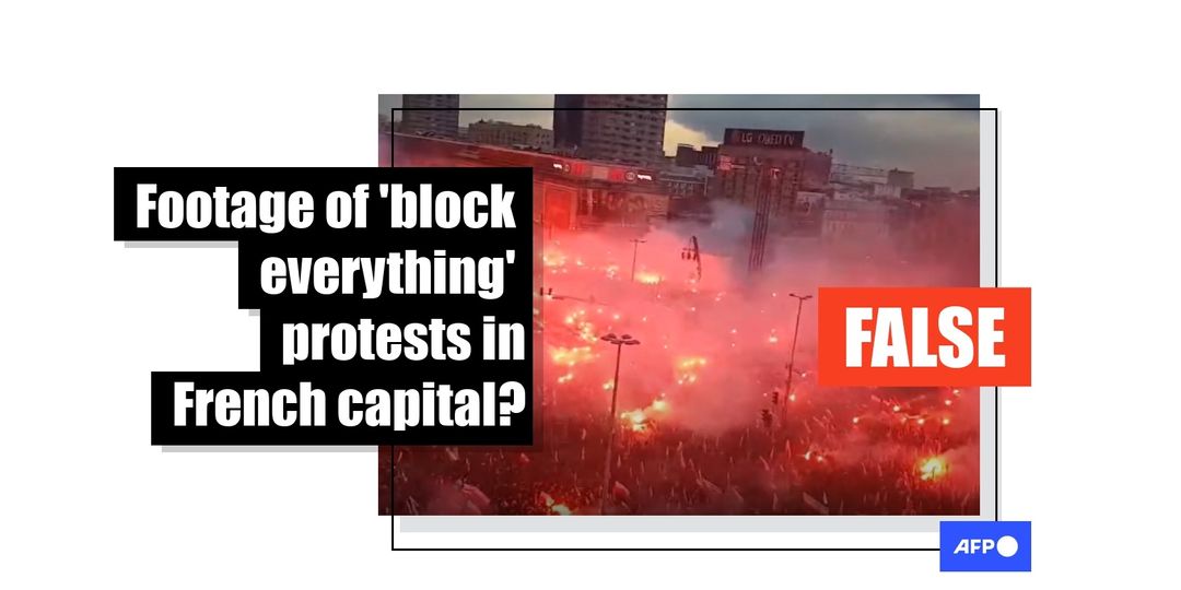 Old video shows independence day rally in Warsaw, not Paris demonstrations - Featured image