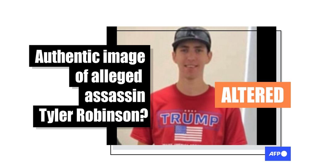 Photo of Charlie Kirk shooting suspect in Trump shirt is altered - Featured image