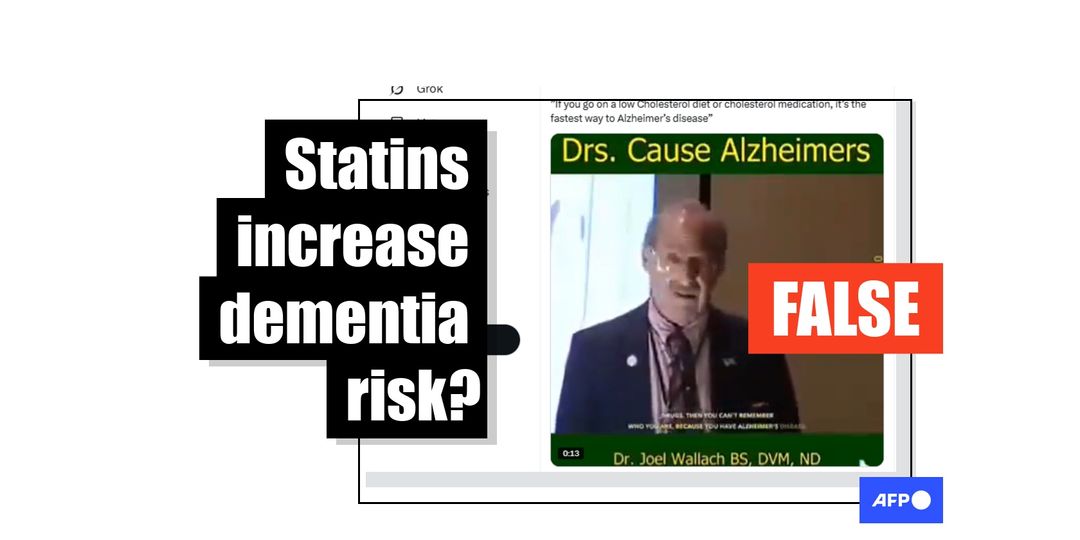 Video falsely links Alzheimer's disease to cholesterol-lowering medications - Featured image