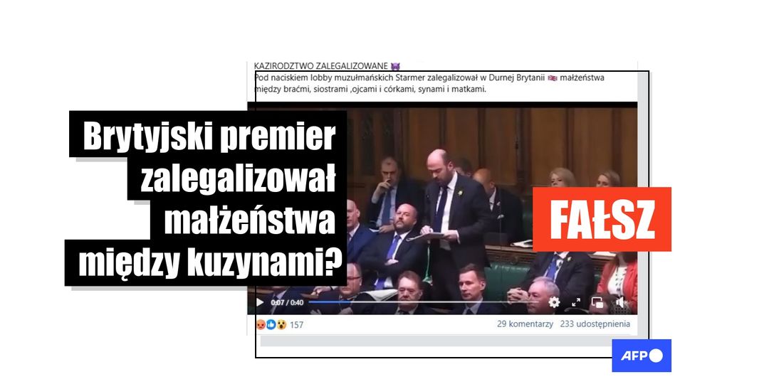 Brytyjski premier Keir Starmer nie 'zalegalizował małżeństw między rodzeństwem' ani 'rodzicami i dziećmi' - Featured image
