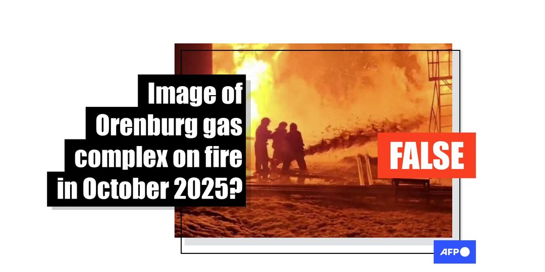 Picture from 2024 Ukraine drone attack on Russia gas plant falsely shared as recent - Featured image