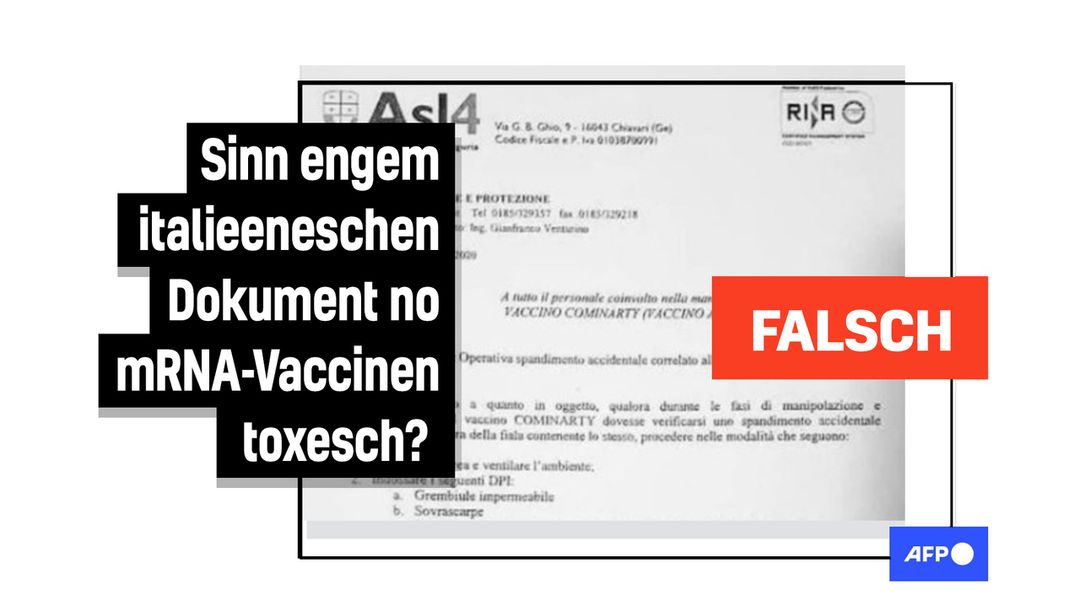 Faktencheck: Italieenescht Dokument beweist net, dass mRNA-Impfstoffer geféierlech sinn - Featured image