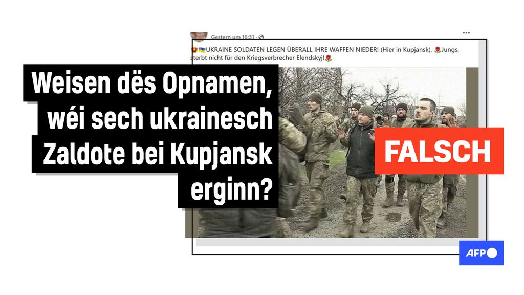 Faktencheck: Al-Opnam kee Beleeg fir Kapitulatioun vun ukraineschen Truppen zu Kupjansk - Featured image