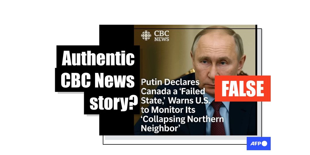 Fake headline of Putin disparaging Canada stems from satire - Featured image