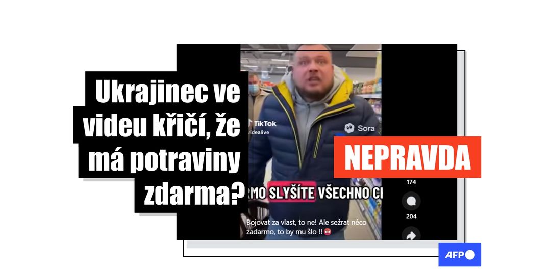 Video, v němž Ukrajinec křičí v obchodě, že má potraviny zdarma, vyrobila umělá inteligence - Featured image
