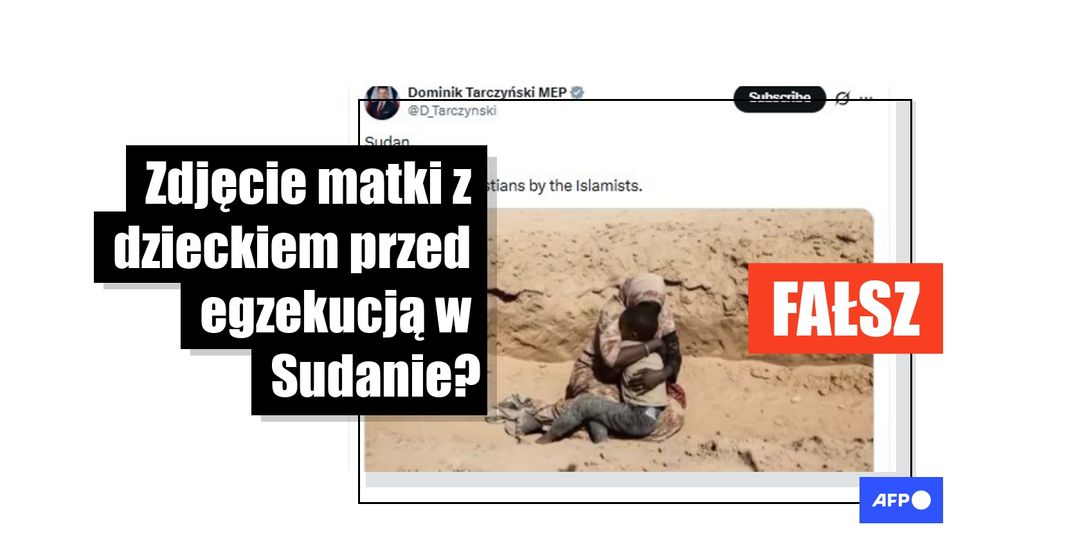 Uwaga, to zdjęcie matki z dzieckiem na chwilę przed egzekucją w Sudanie zostało wygenerowane przez AI - Featured image