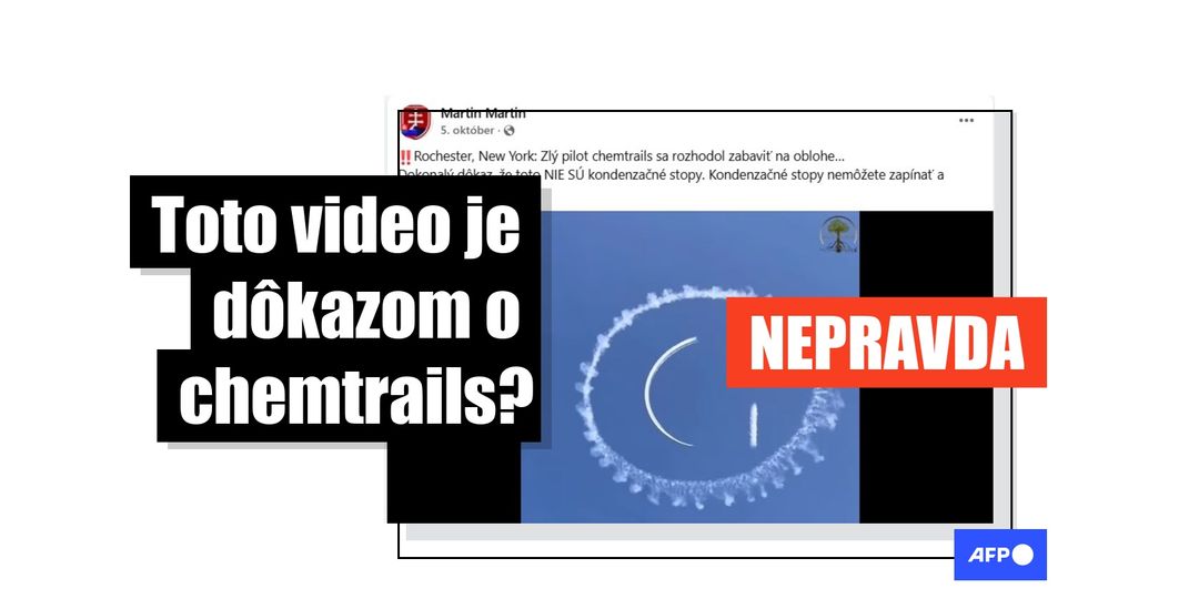 Video lietadla kresliaceho na oblohu smajlíka je použité na šírenie konšpiračnej teórie o chemtrails - Featured image