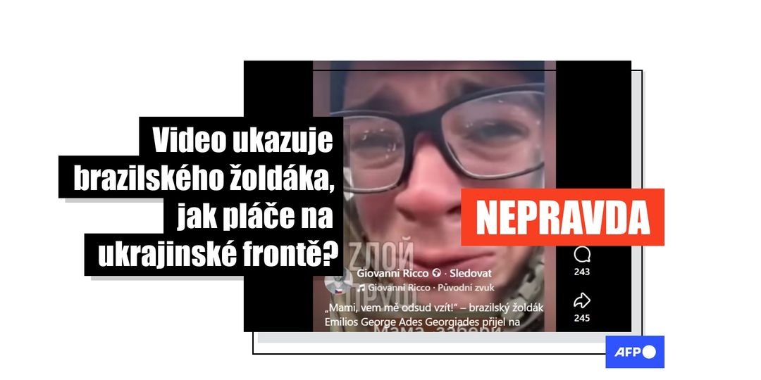 Video plačícího brazilského žoldáka na ukrajinské frontě vyrobila umělá inteligence - Featured image