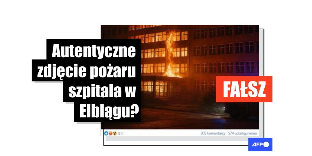 Ten obraz, wygenerowany przez AI, nie przedstawia pożaru w szpitalu w Elblągu - Featured image