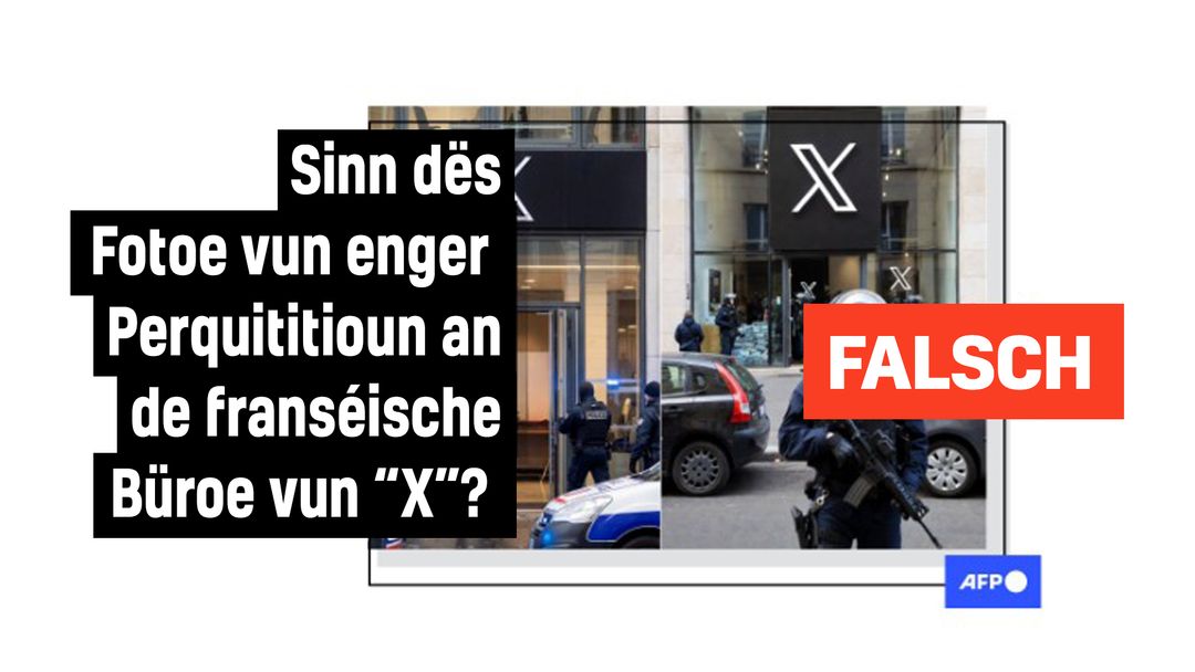 Faktencheck: Angeeblech Fotoe vu Perquisitioun bei X zu Paräis goufe vu KI generéiert - Featured image