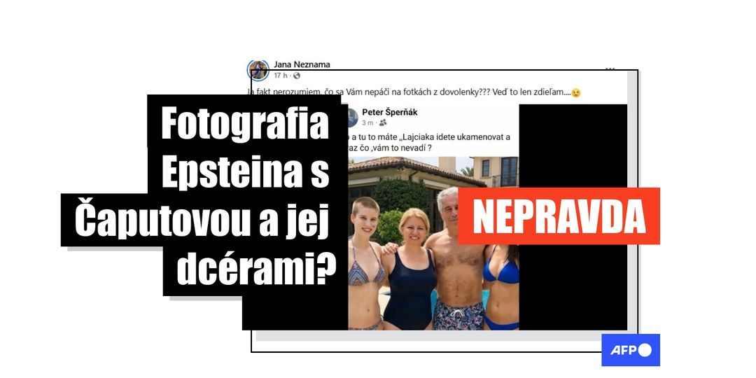Obrázok Epsteina v plavkách v objatí s Čaputovou a jej dcérami vytvorila umelá inteligencia - Featured image