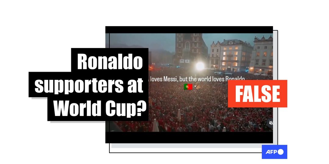 Video from Poland misrepresented as Ronaldo fans at World Cup - Featured image