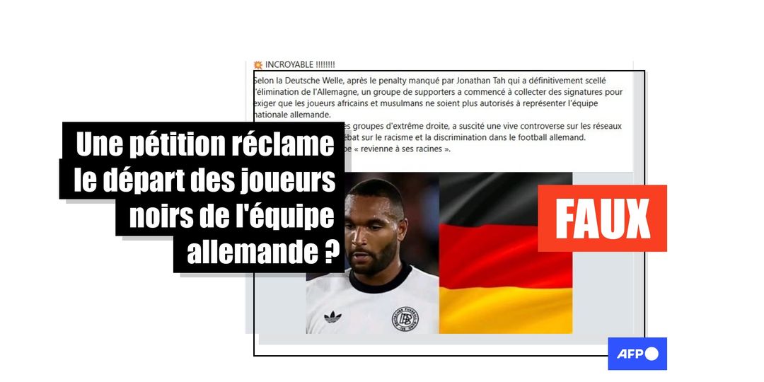 Non, le média allemand DW n'a pas couvert une pétition raciste, après l’élimination de la Mannschaft en Coupe du monde - Featured image